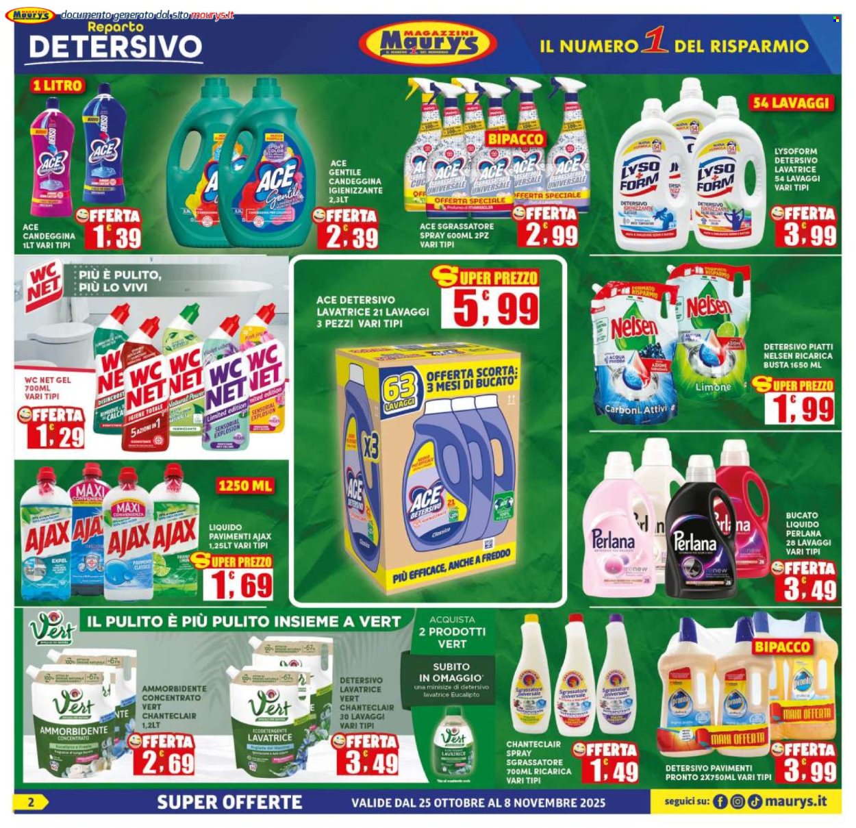 Volantino Maury's - 25/10/2025 - 8/11/2025. Pagina 2