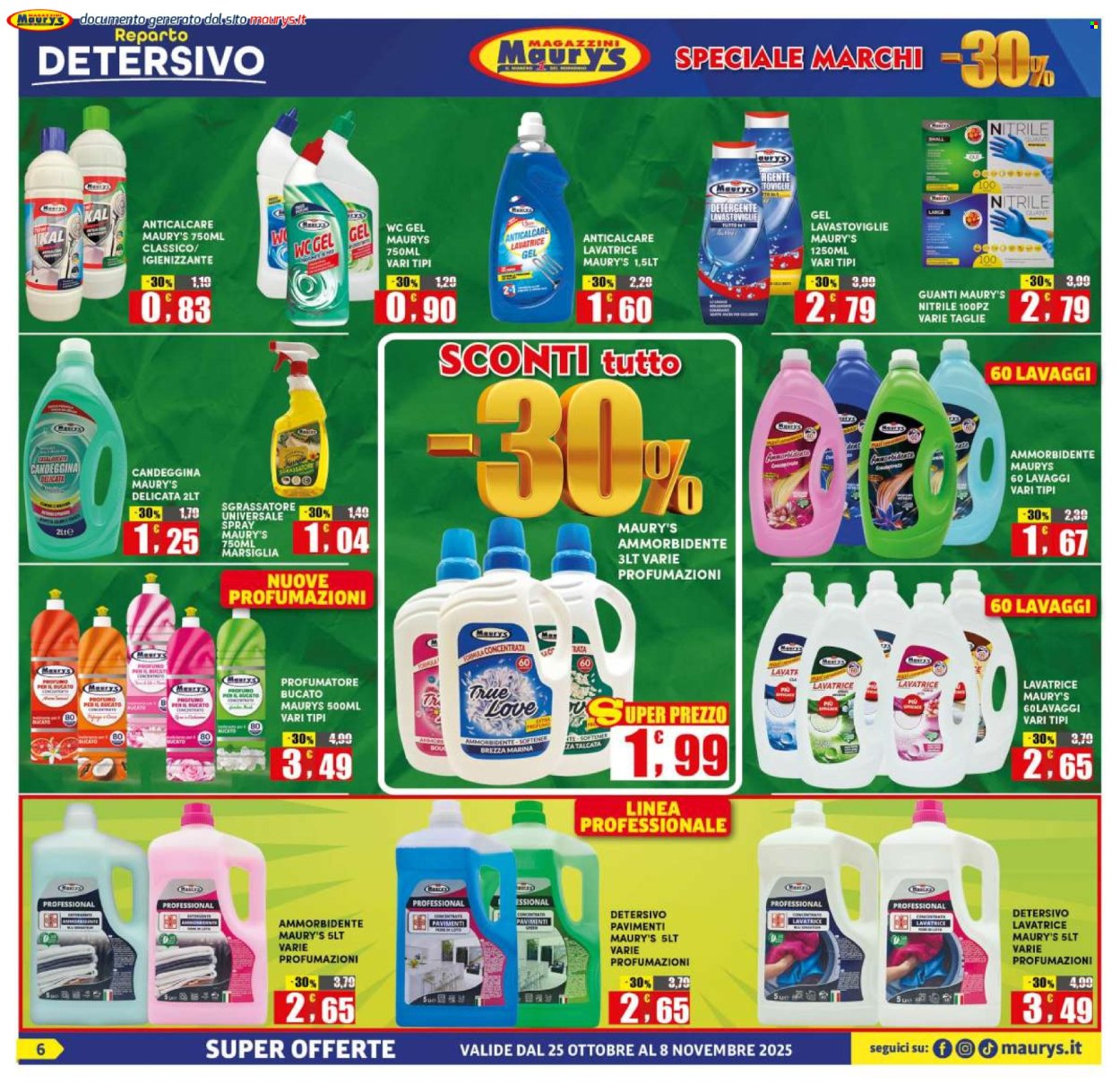 Volantino Maury's - 25/10/2025 - 8/11/2025. Pagina 6