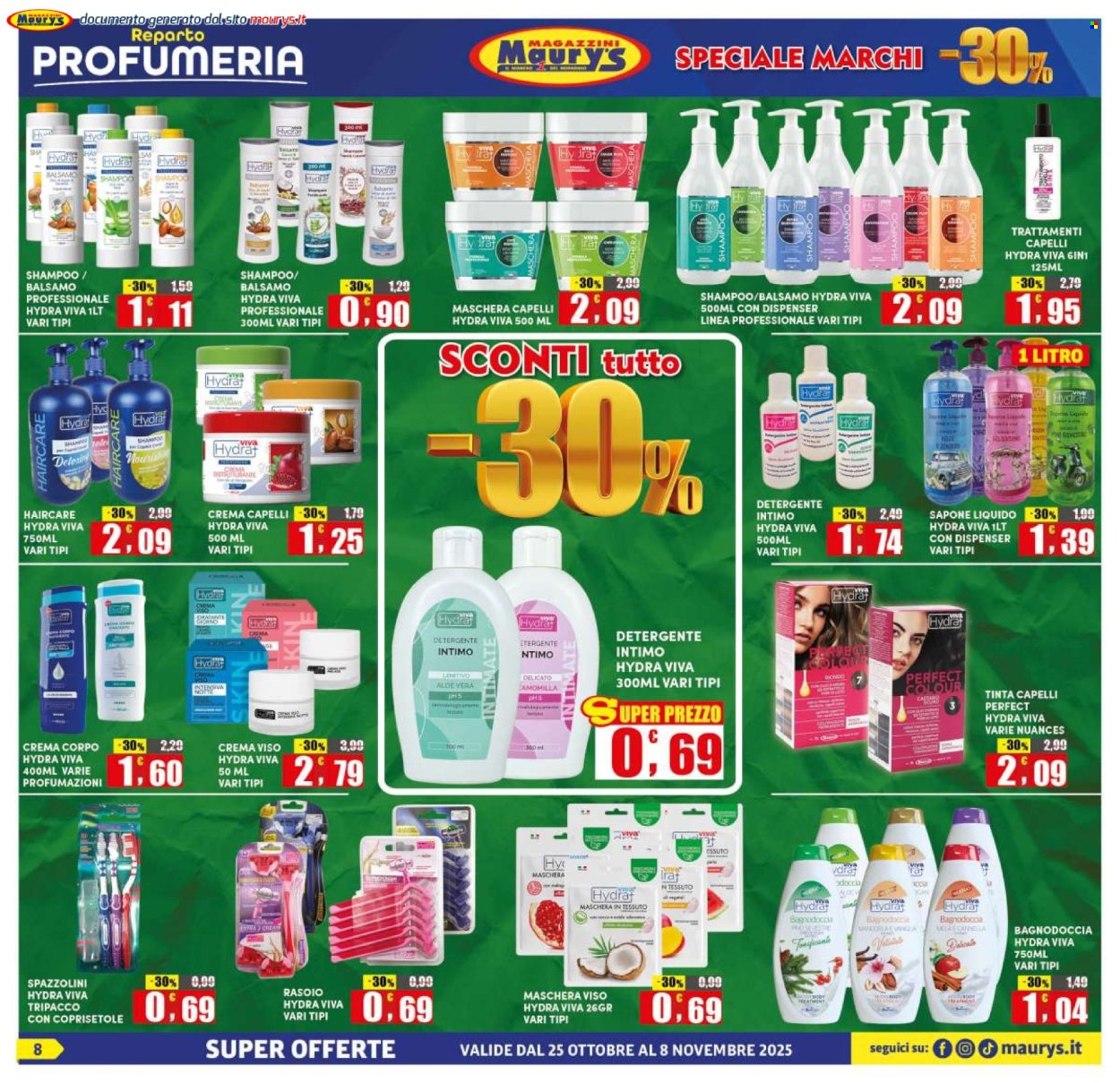 Volantino Maury's - 25/10/2025 - 8/11/2025. Pagina 8