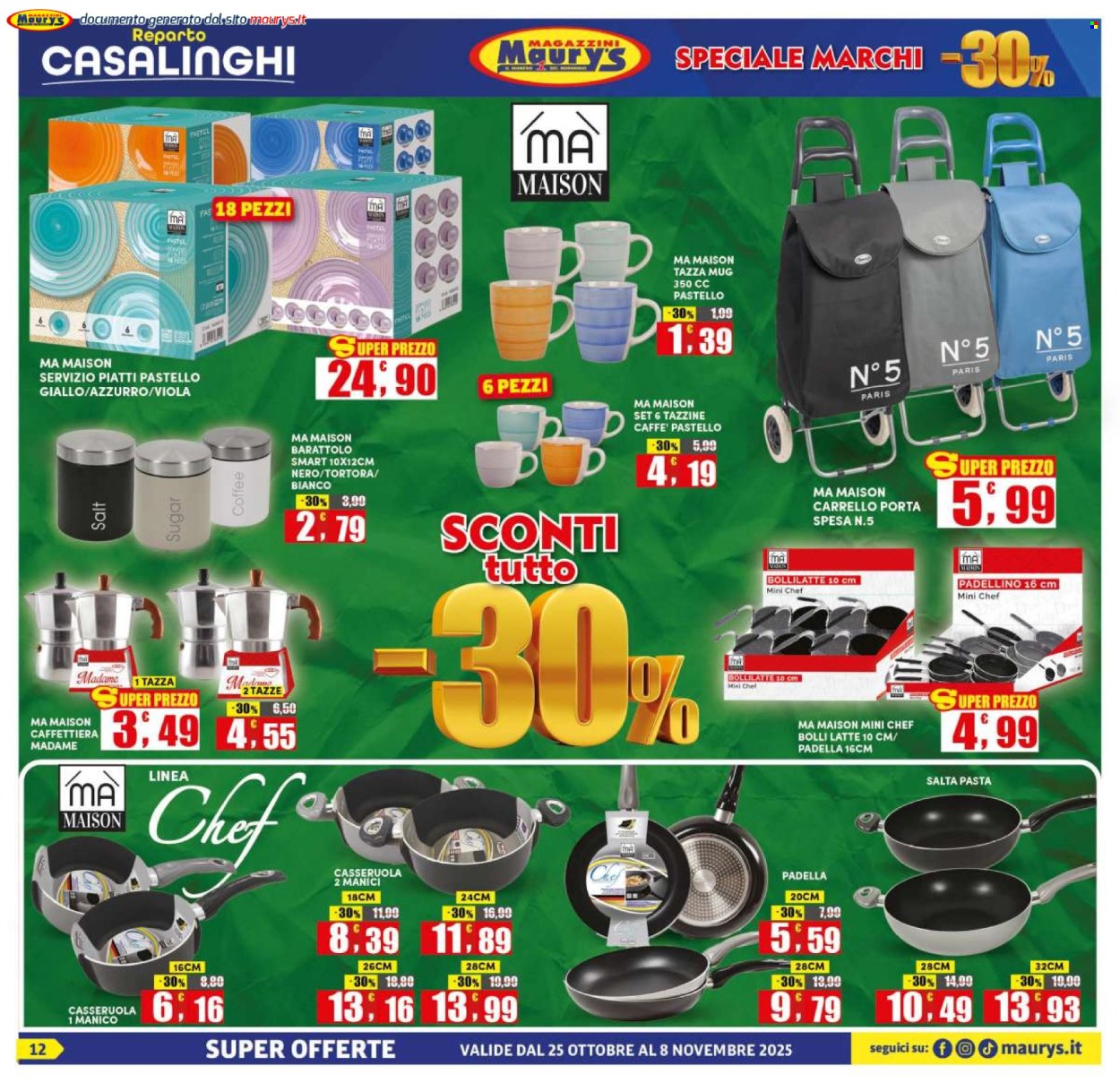 Volantino Maury's - 25/10/2025 - 8/11/2025. Pagina 12