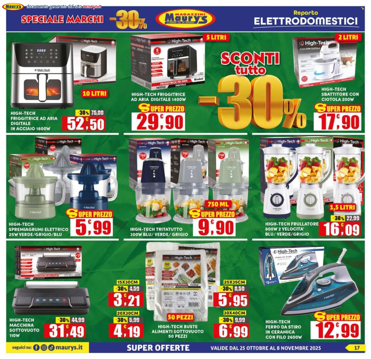 Volantino Maury's - 25/10/2025 - 8/11/2025. Pagina 17