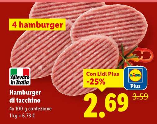 Hamburger Di Tacchino