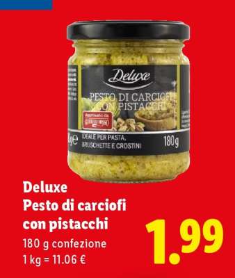 Deluxe Pesto di carciofi con pistacchi