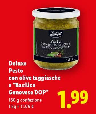 Deluxe Pesto con olive taggiasche e “Basilico Genovese DOP”