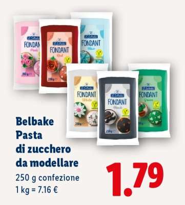 Belbake Pasta di zucchero da modellare