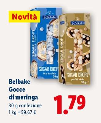 Belbake Gocce di meringa