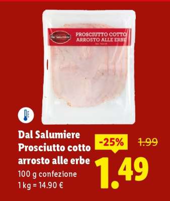 Dal Salumiere Prosciutto cotto arrosto alle erbe