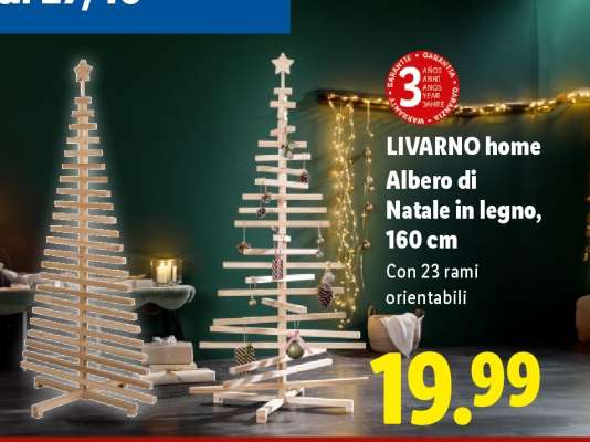 LIVARNO home Albero di Natale in legno, 160 cm