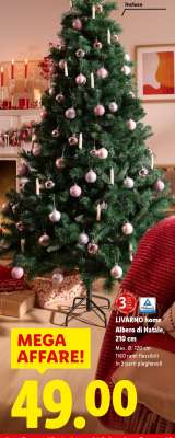 LIVARNO home Albero di Natale, 210 cm