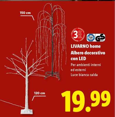 LIVARNO home Albero decorativo con LED