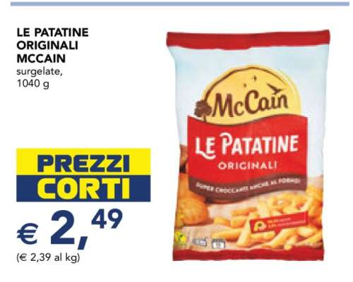 LE PATATINE ORIGINALI MCCAIN