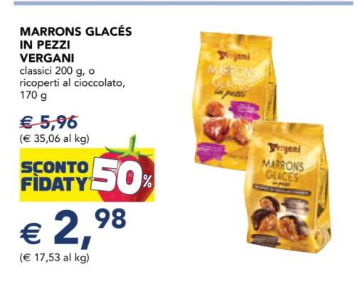 Marrons Glacés in Pezzi Vergani