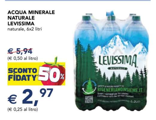 Acqua Minerale Naturale Levissima