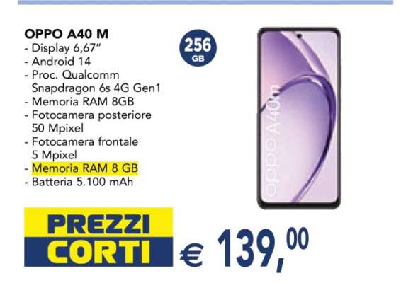 OPPO A40 M