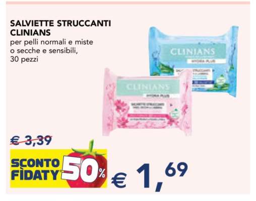 Salviette Struccanti Clinians