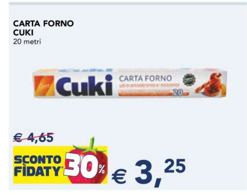 Carta Forno Cuki