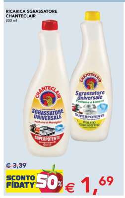 Ricarica Sgrassatore Chanteclair