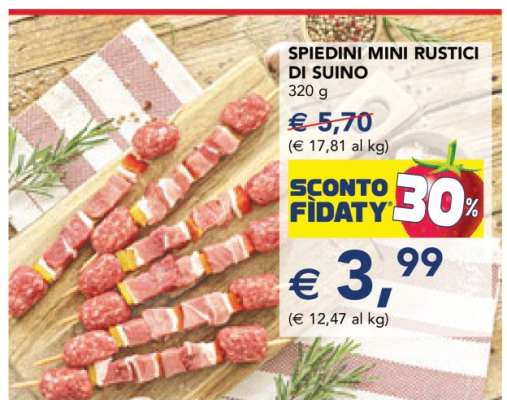 Spiedini Mini Rustici di Suino