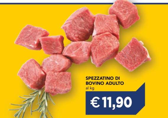 Spezzatino di bovino adulto