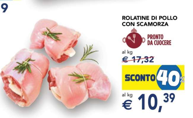 ROLATINE DI POLLO CON SCAMORZA
