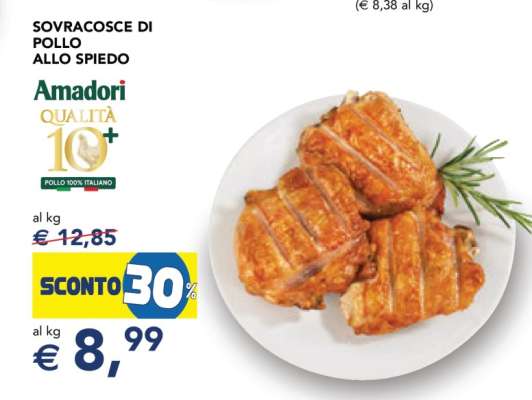Sovracosce di pollo allo spiedo