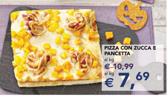 Pizza con Zucca e Pancetta
