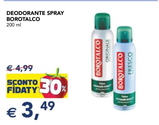 Deodorante spray Borotalco