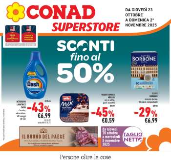 Volantino Conad Superstore - 23/10/2025 - 2/11/2025.