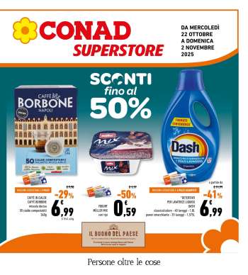 Volantino Conad Superstore - 22/10/2025 - 2/11/2025.