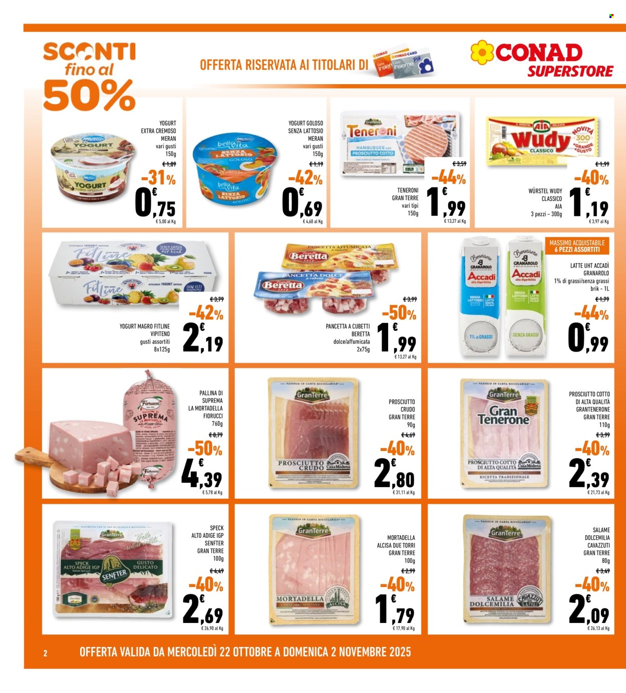 Volantino Conad Superstore - 22/10/2025 - 2/11/2025. Pagina 2
