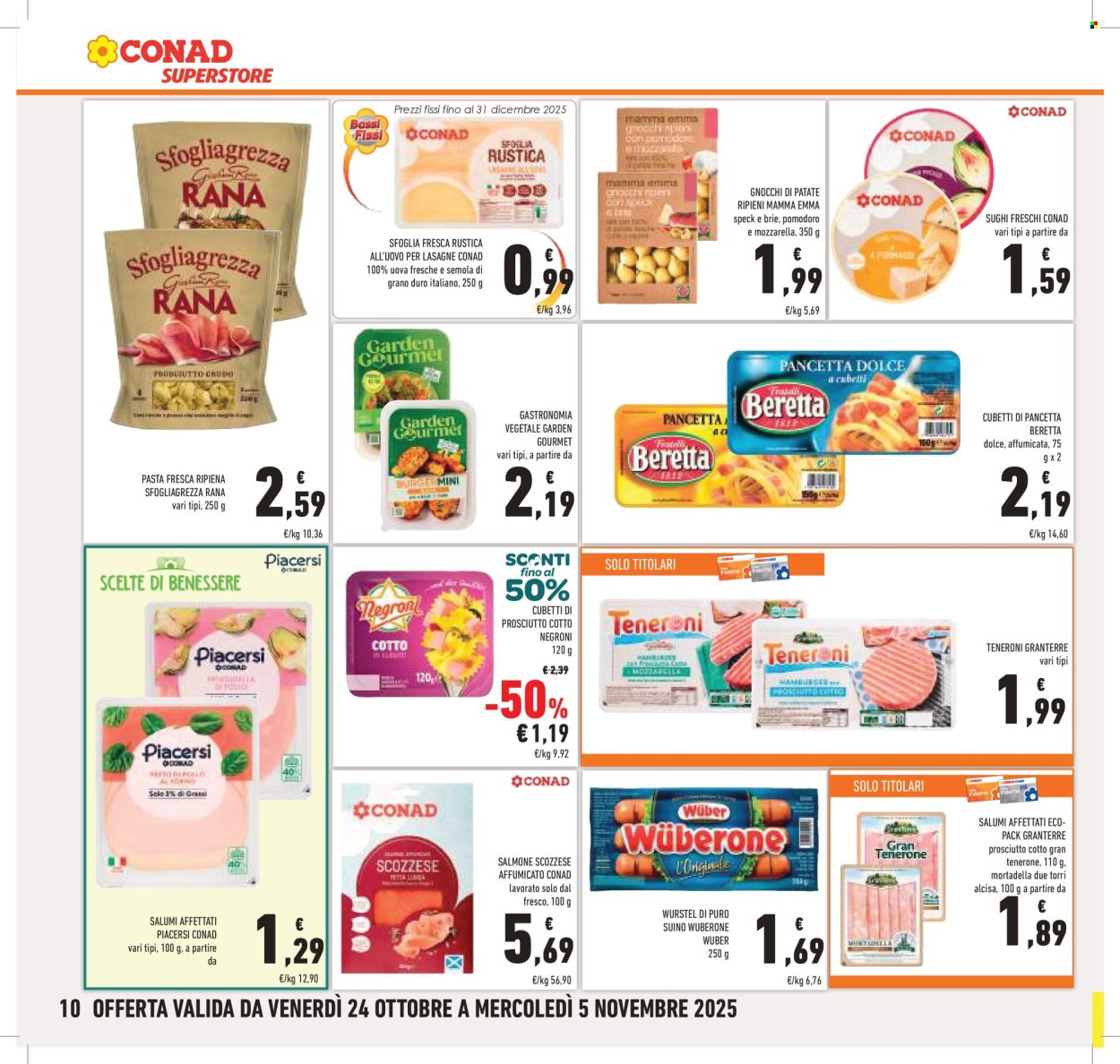 Volantino Conad Superstore - 24/10/2025 - 5/11/2025. Pagina 10
