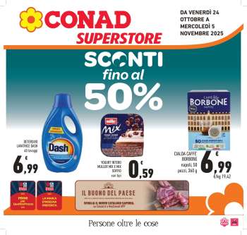Volantino Conad Superstore - 24/10/2025 - 5/11/2025.