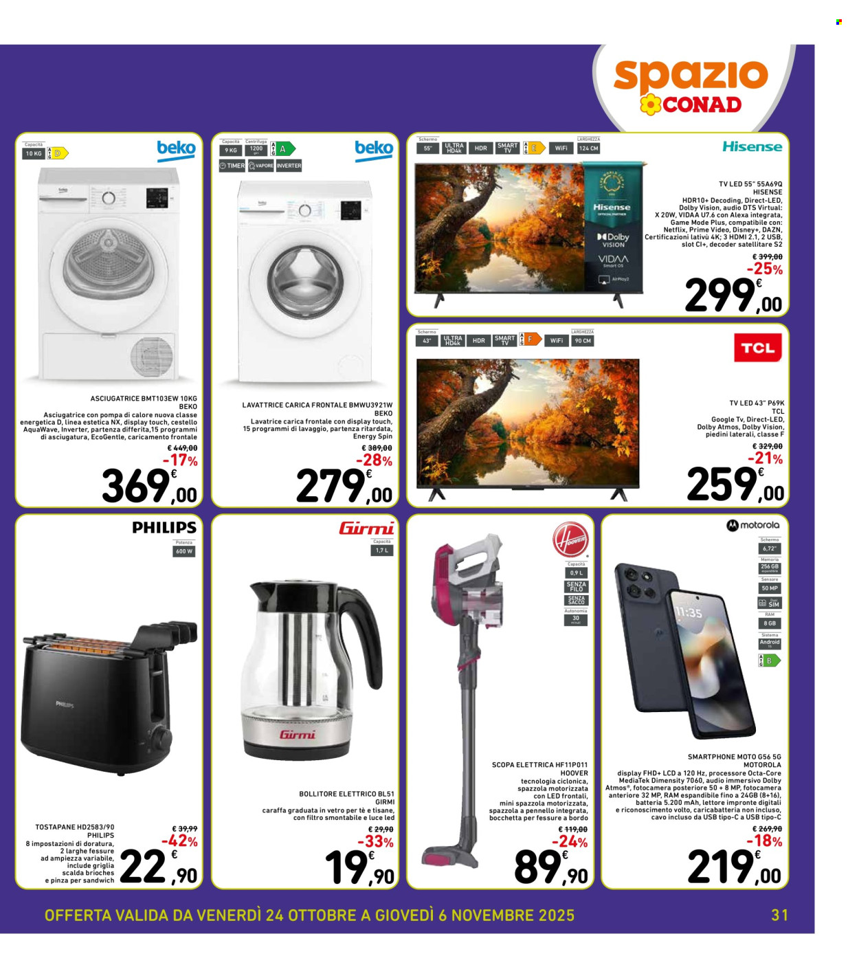 Volantino Spazio Conad - 24/10/2025 - 6/11/2025. Pagina 31