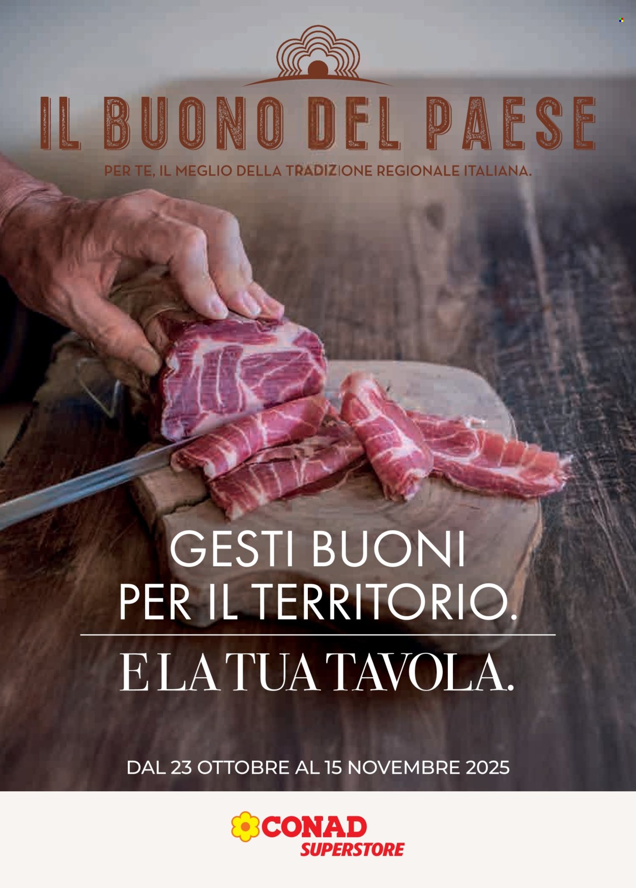 Volantino Conad Superstore - 23/10/2025 - 15/11/2025. Pagina 1