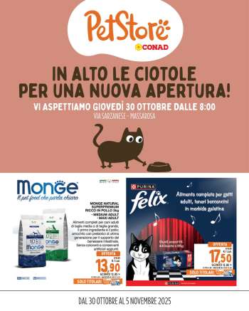 Volantino Pet Store Conad - 30/10/2025 - 5/11/2025.