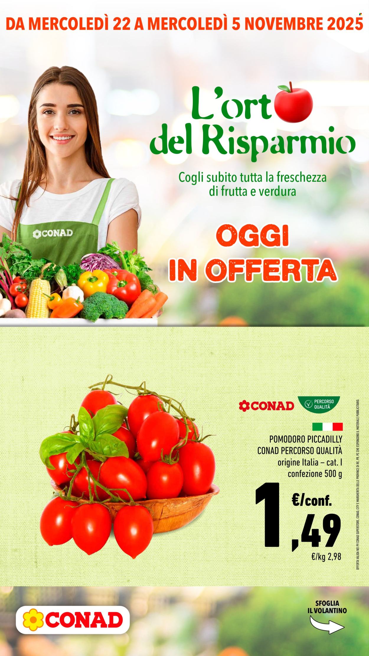 Volantino Conad - 22/10/2025 - 5/11/2025. Pagina 1