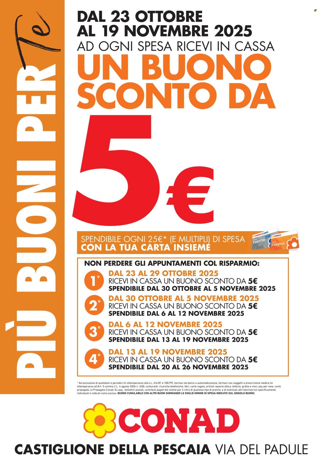 Volantino Conad - 20/10/2025 - 19/11/2025. Pagina 1
