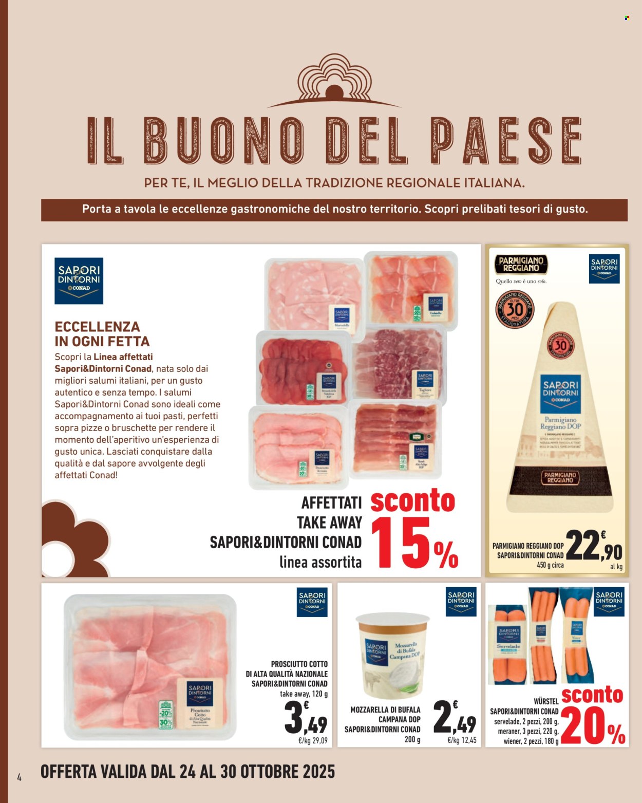 Volantino Conad - 24/10/2025 - 30/10/2025. Pagina 4