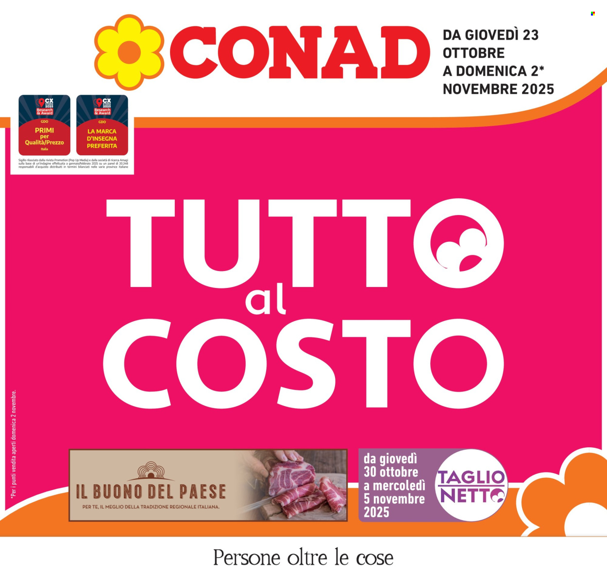 Volantino Conad - 23/10/2025 - 2/11/2025. Pagina 1