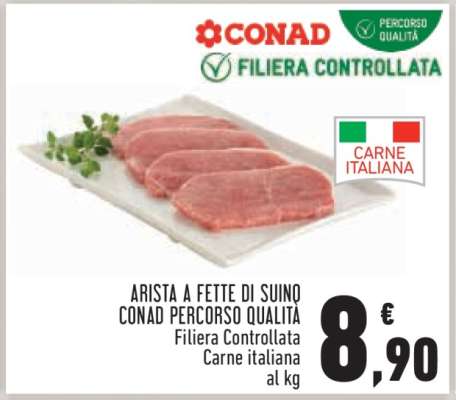 Arista a fette di suino Conad Percorso Qualità