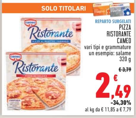 PIZZA RISTORANTE CAMEO