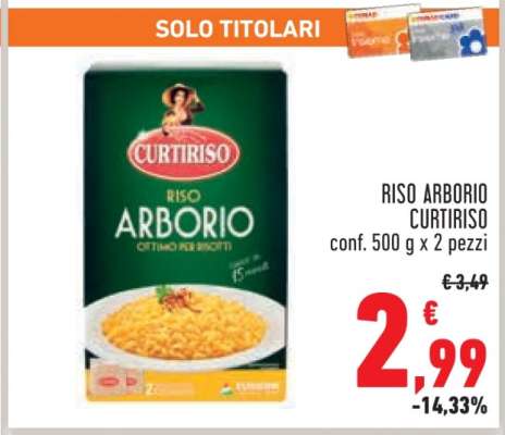 RISO ARBORIO CURTIRISO