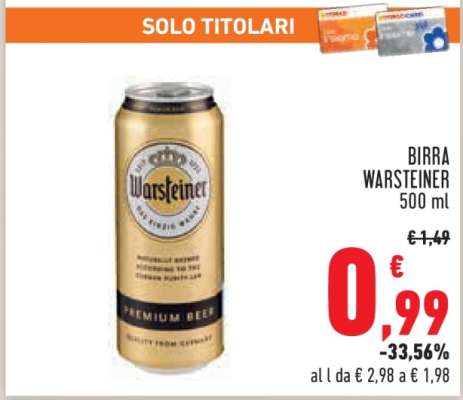 BIRRA WARSTEINER 500 ml