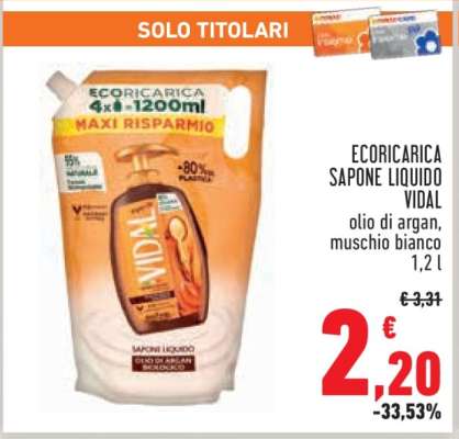 ECORICARICA SAPONE LIQUIDO VIDAL