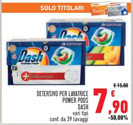 DETERSIVO PER LAVATRICE POWER PODS DASH
