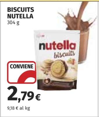 BISCUITS NUTELLA