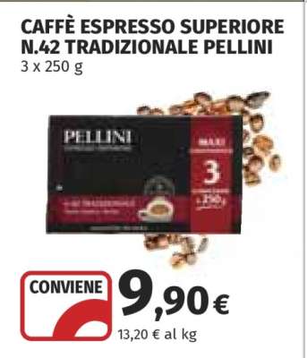 CAFFÈ ESPRESSO SUPERIORE N.42 TRADIZIONALE PELLINI
