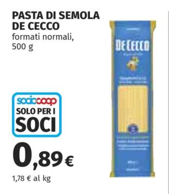 Pasta di Semola De Cecco