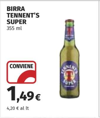 Birra Tennent’s Super