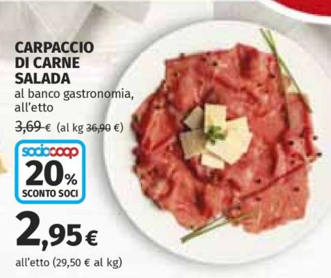 CARPACCIO DI CARNE SALADA